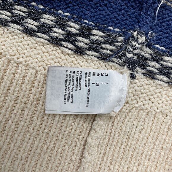 American Eagle Shawl Collar Stripe Southwest Tribal Knit Belt Cardigan Sz Small - Picture 11 of 15